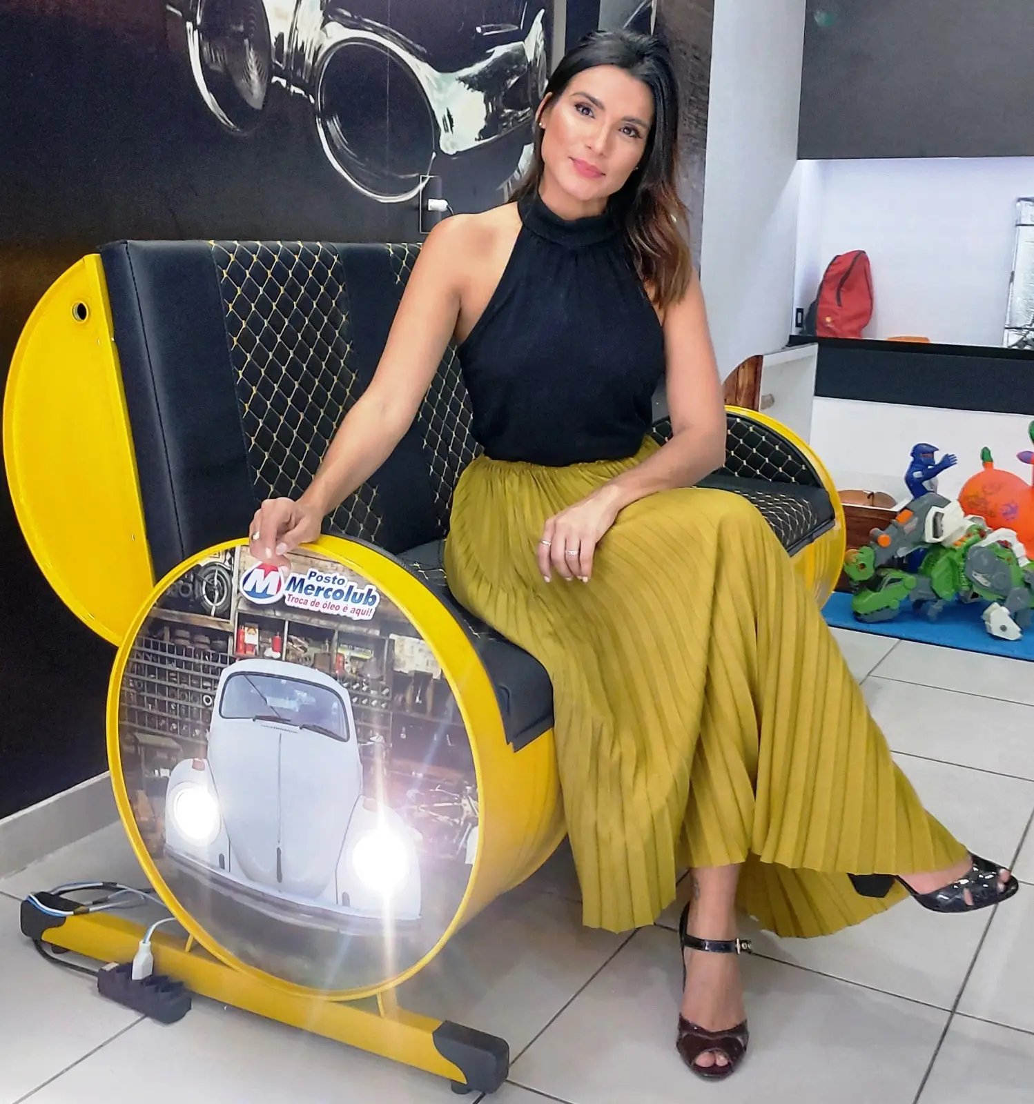 Sala de espera climatizada do Posto Mercolub com o Cartão de Vantagens