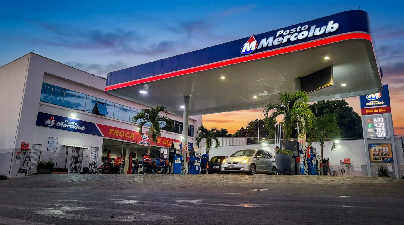 Fachada do Posto Mercolub em Guanambi